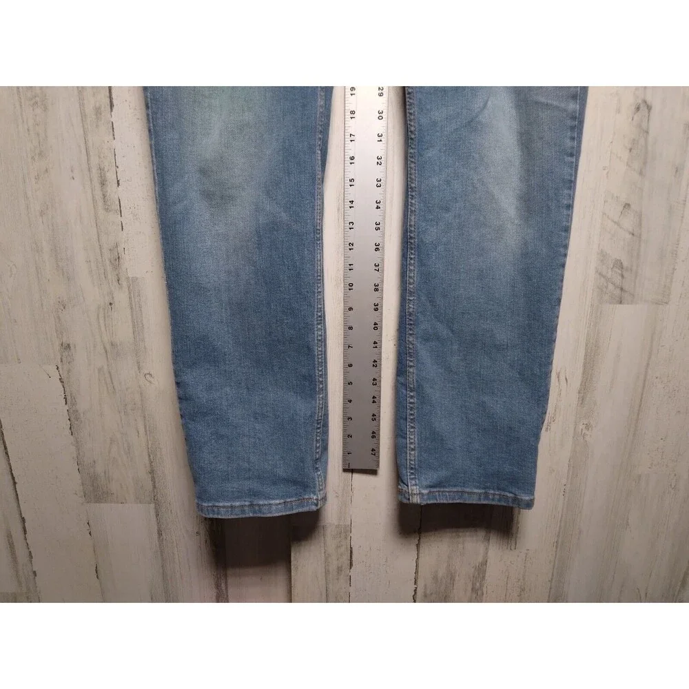 Levis 514 Light Blue Jeans Denim 36x32 Straight Leg Western Cowboy (34x31)
